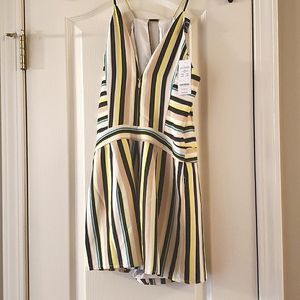 CUTE Bebe Stripe Multi-color Romper (Size XS)